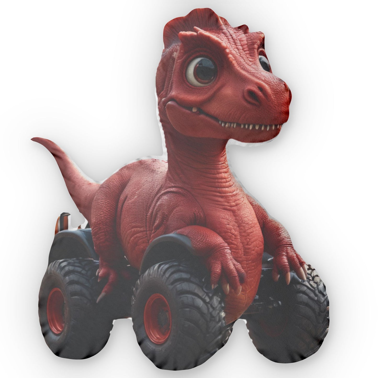 Dino Truck Pillow