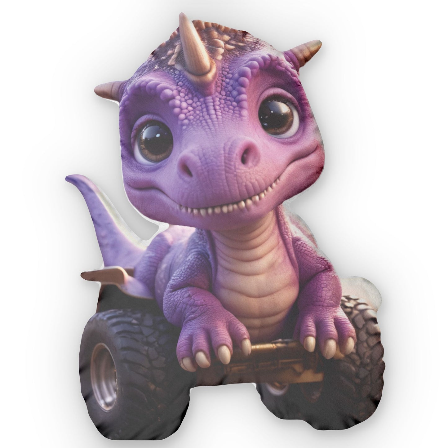 Dino Truck Pillow