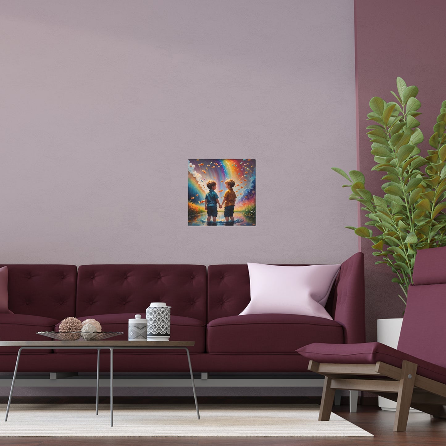 Indoor and Outdoor Silk Posters (Square 1)